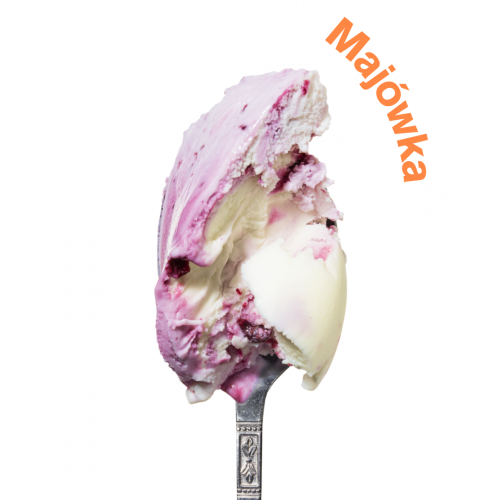 Lody o smaku prosecco z czarną porzeczką