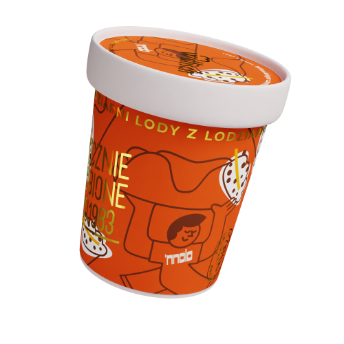 Lody o smaku Włoskie cannoli z ricottą i chrupiącą czekoladą