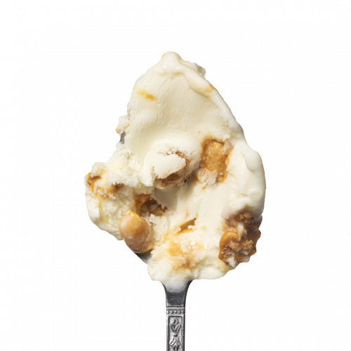 Lody o smaku waniili i karmelizowanych orzeszków