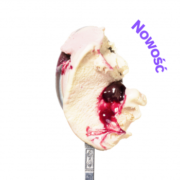 Lody o smaku Ciasto bananowe z wiśnią