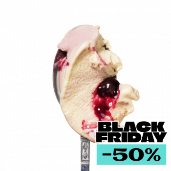 Lody o smaku Zielona herbata z wiśnią