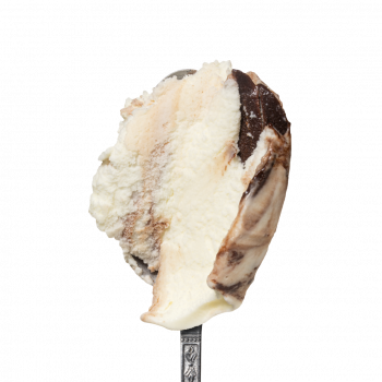 Lody o smaku Wanilia z kremem czekoladowo-orzechowym bez dodatku cukru