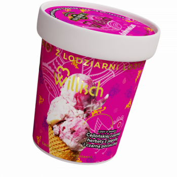 Lody o smaku Cejlońska czarna herbata z jagodą i czarną porzeczką