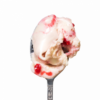 Lody o smaku Mascarpone z malinami