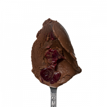 Lody o smaku Czekolada firmowa z wiśnią