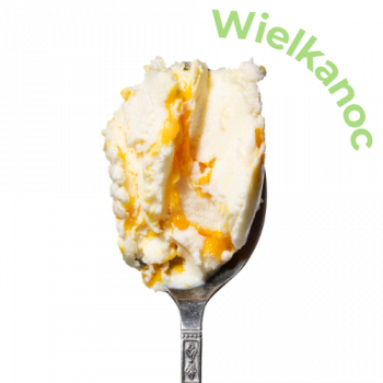 Lody o smaku Tradycyjny sernik z brzoskwinią i kruszonką